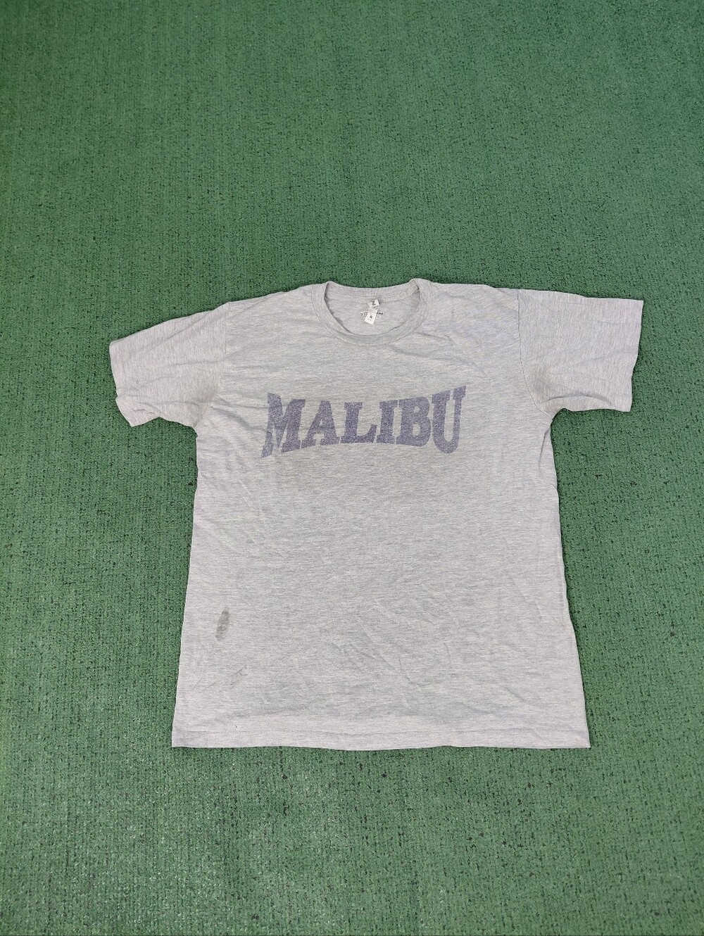 Malibu California Destination Travel Tourist Gray T Shirt Sz Medium